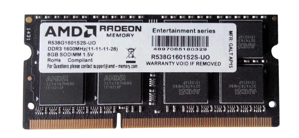 Оперативная память AMD DDRIII 8Gb R538G1601S2S-U0