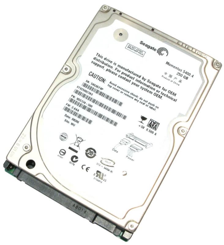 Жесткий диск Seagate 9DG134 250Gb 5400 SATAII 2,5" HDD