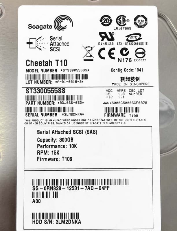 Жесткий диск Seagate ST3300555SS 300Gb  SAS 3,5" HDD
