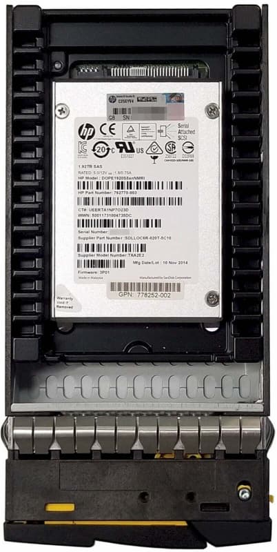 Жесткий диск HP 783270-001 1,92Tb  SAS 3,5" SSD
