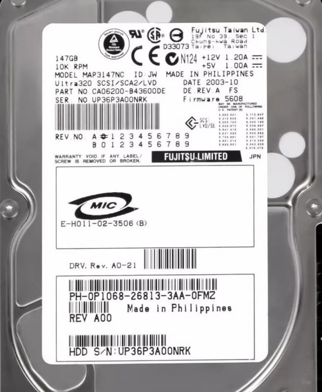 Жесткий диск Dell P1068 146,8Gb 10000 U320SCSI 3.5" HDD