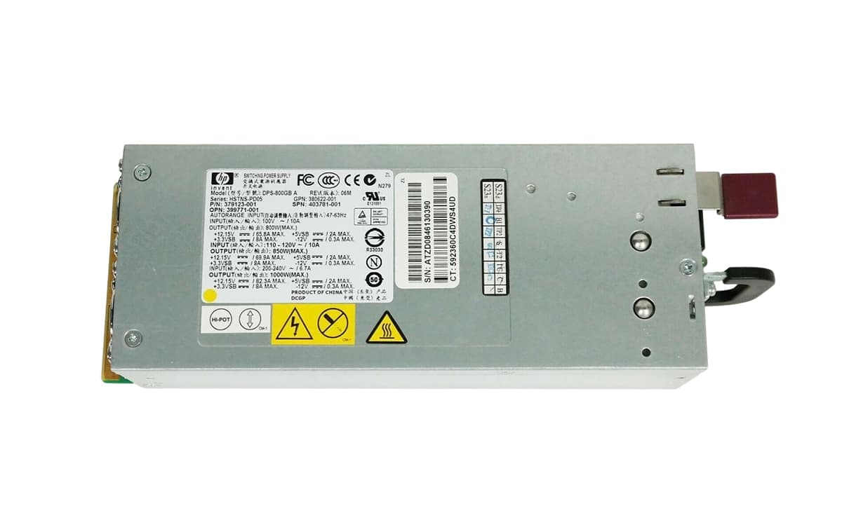 Резервный Блок Питания HP 399771-B21 800W