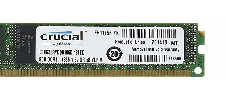 Оперативная память Crucial CT8G3ERVDD8186D DDRIII 8GB