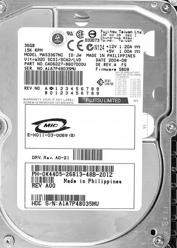 Жесткий диск Dell 0K4405 73,5Gb U320SCSI 3.5" HDD