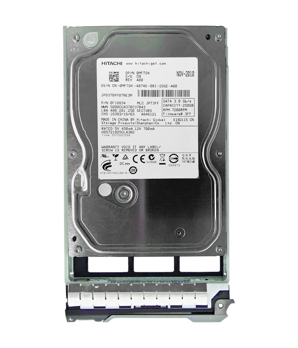 Жесткий диск Dell 250Gb 7200 SATAII 3.5" HDD MFTDX