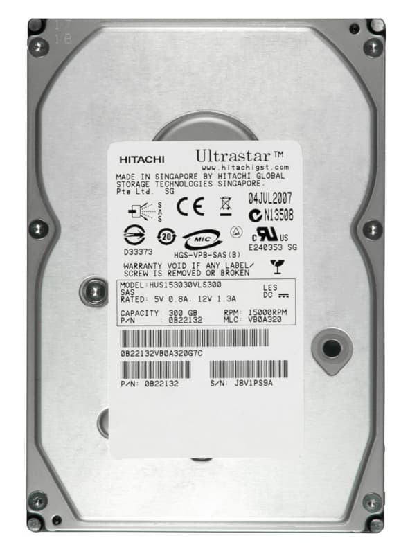 Жесткий диск Hitachi 0B22132 300Gb  SAS 3,5" HDD