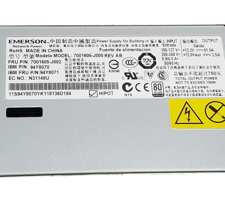 Резервный Блок Питания IBM 94Y8071 750W