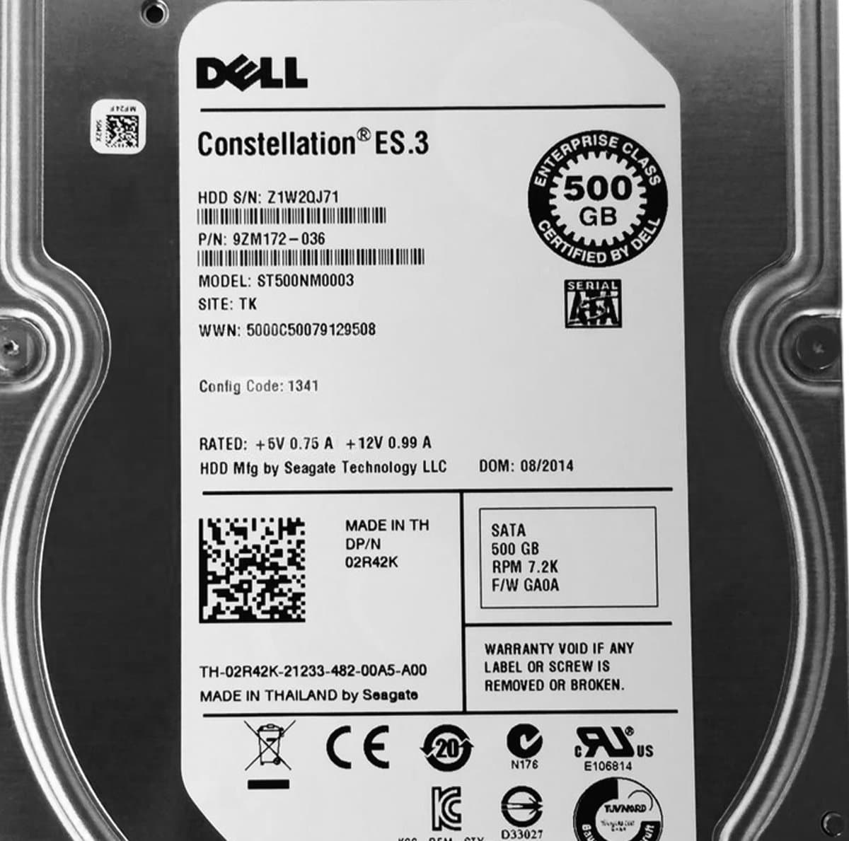 Жесткий диск Dell 500Gb 7200 SATAIII 3.5" HDD 2R42K