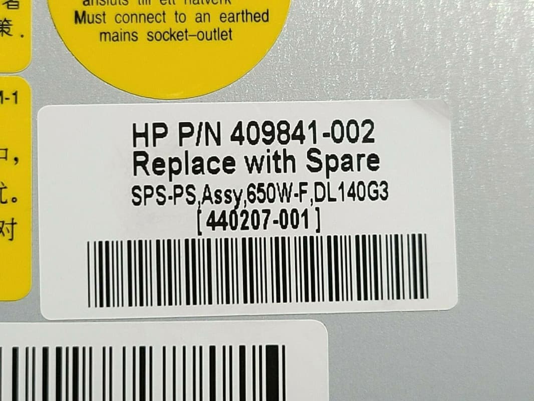 Блок Питания HP 409841-002 650W