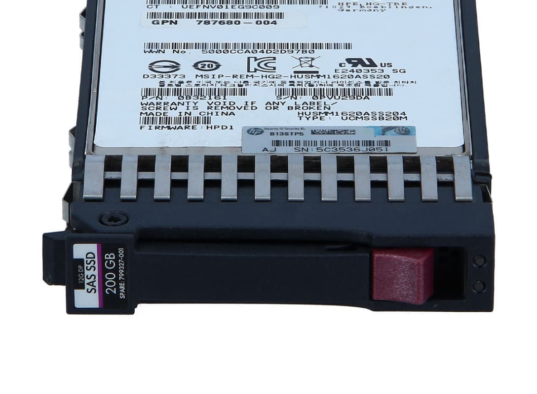 Жесткий диск HP MSA 799327-001 200Gb SAS 2,5" SSD