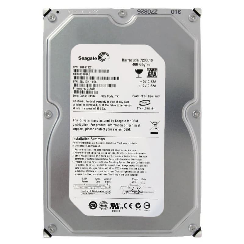Жесткий диск Seagate 9BJ13H 400Gb SATAII 3,5" HDD