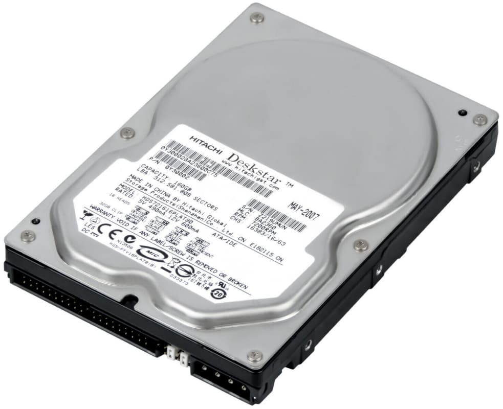 Жесткий диск Hitachi 0Y30002 160Gb 7200 IDE 3.5" HDD