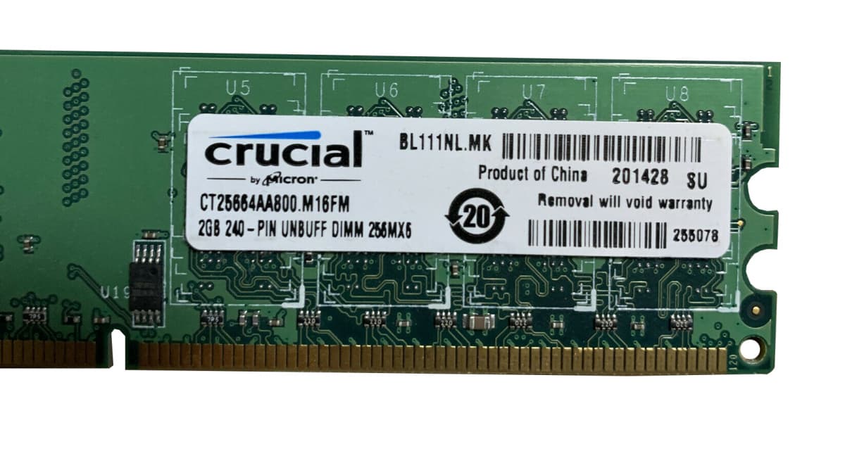 Оперативная память Crucial CT25664AA800.M16FM DDRII 2GB