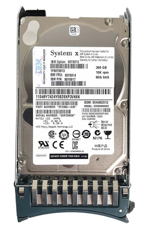 Жесткий диск IBM 90Y8917 300Gb 10000 SAS 2,5" HDD