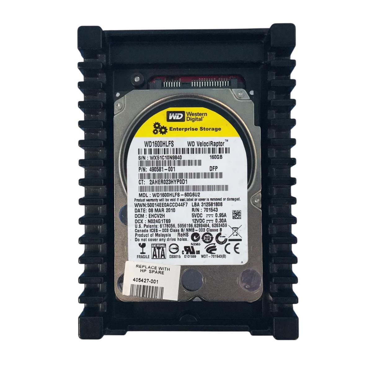 Жесткий диск Western Digital 160Gb 10000 SATAII 3.5" HDD WD1600HLFS-60G6U2