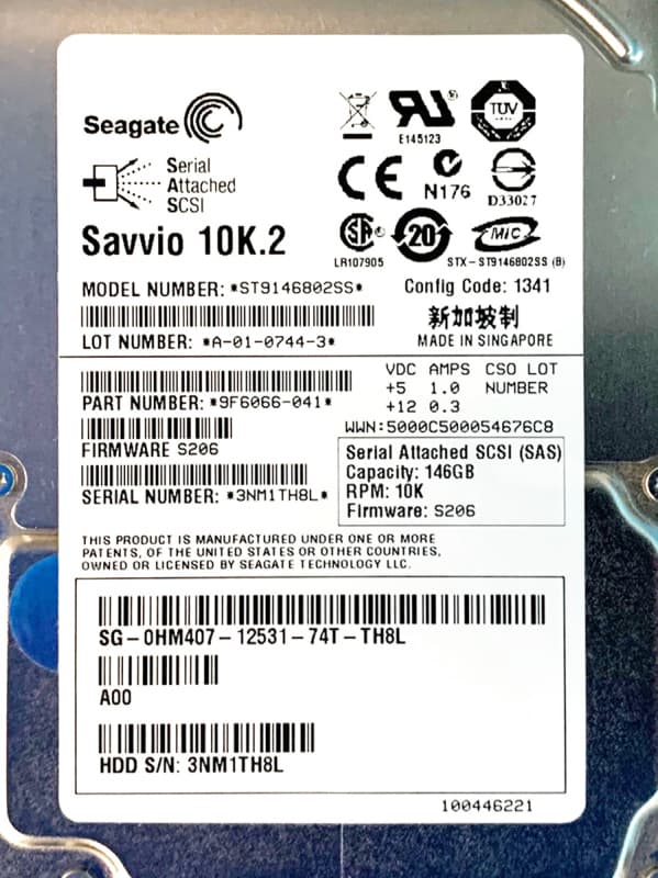 Жесткий диск Dell 9F6066‑041 146Gb SAS 2,5" HDD