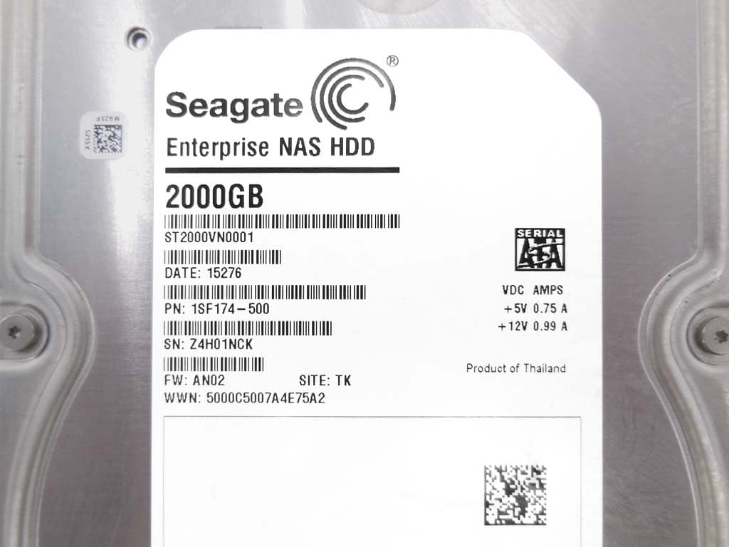 Жесткий диск Seagate ST2000VN0001 2Tb 7200 SATAIII 3.5" HDD