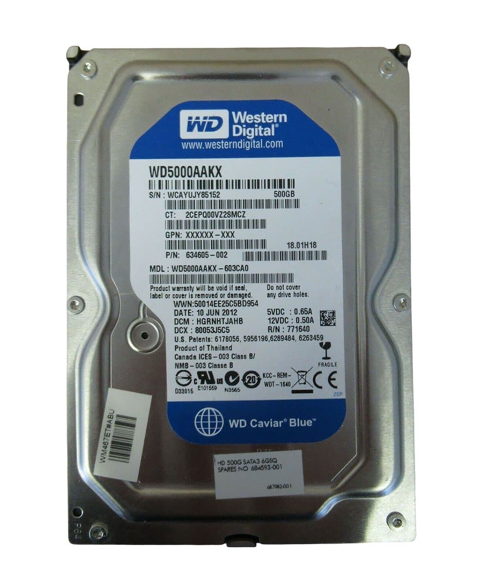 Жесткий диск HP 500Gb 7200 SATAIII 3.5" HDD  687982-001