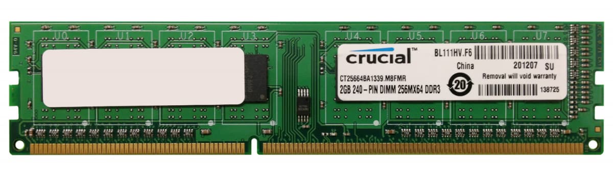 Оперативная память Crucial CT25664BA1339.M8FMR DDRIII 2GB