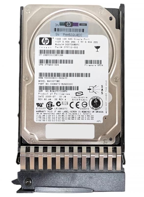 Жесткий диск HP CA06473-B26200DC 72Gb  SAS 2,5" HDD