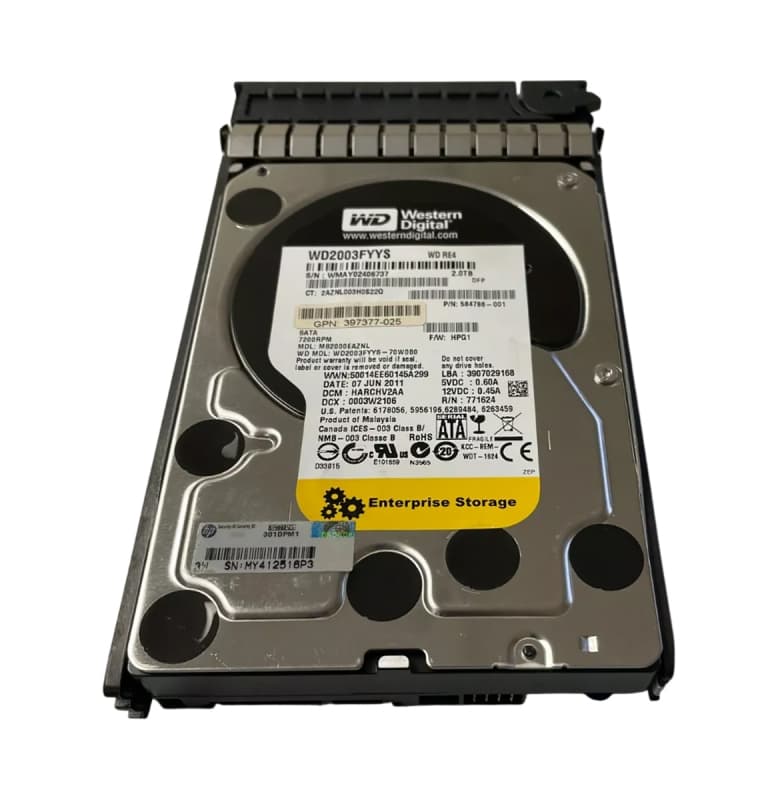 Жесткий диск HP 397377-025 2Tb 7200 SATAII 3.5" HDD