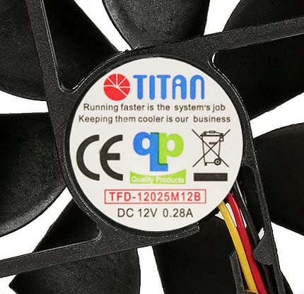 Вентилятор Titan TFD-12025M12B 12v 120x120x25mm  2000