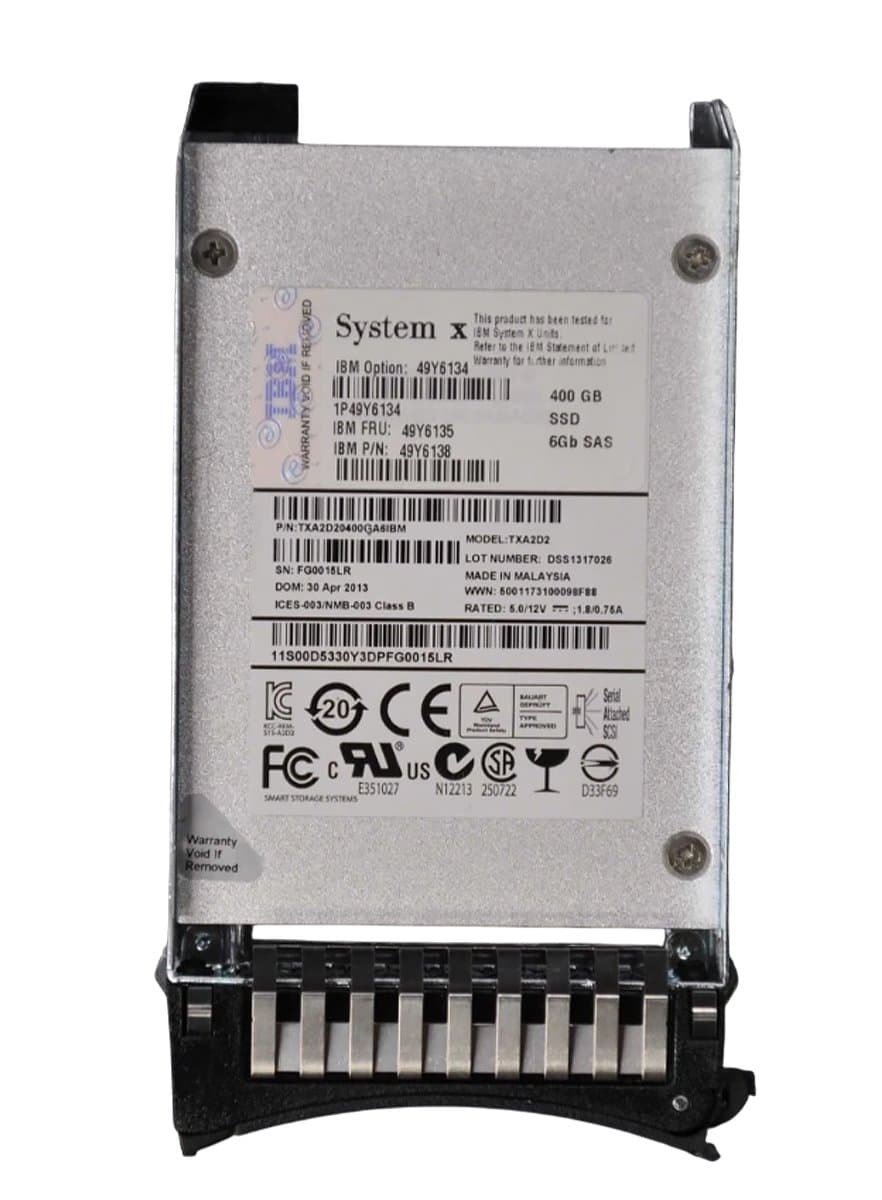 Жесткий диск IBM 400Gb  SAS 2.5" SSD 49Y6134