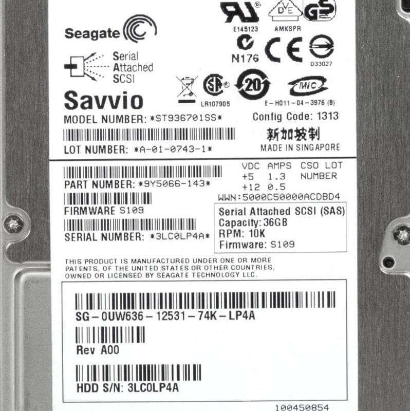 Жесткий диск Dell 341-3362 36Gb SAS 2,5" HDD