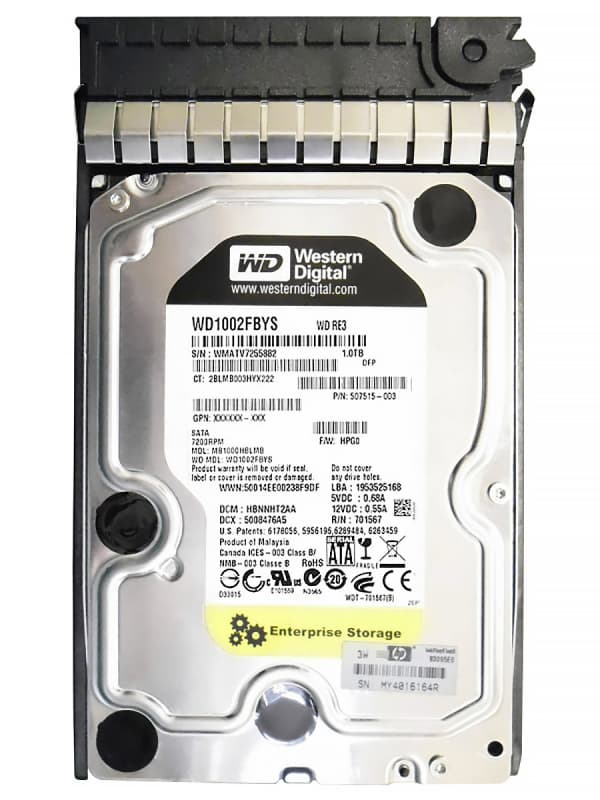 Жесткий диск HP MB1000HBLMB 1Tb  SATAII 3,5" HDD