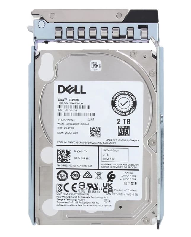 Жесткий диск Dell VR92X 2Tb SATAIII 2,5" HDD