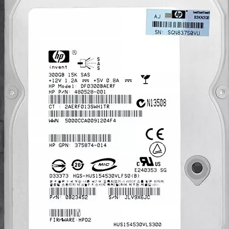 Жесткий диск HP 480528-001 300Gb SAS 3,5" HDD