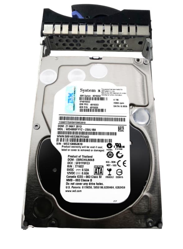 Жесткий диск IBM WD4000FYYZ-23UL1B0 4Tb  SATAIII 3,5" HDD