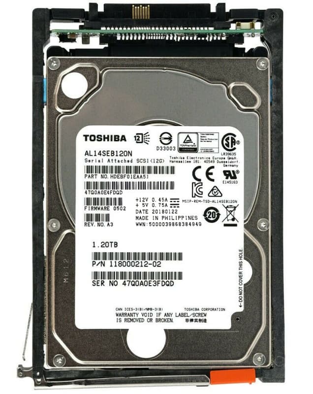  EMC 1,2Tb 10000 SAS 2.5" HDD