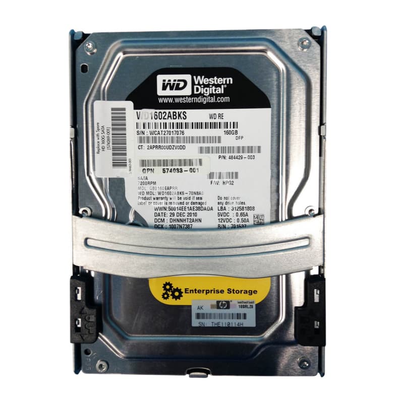 Жесткий диск HP 574269-001 160Gb  SATAII 3,5" HDD