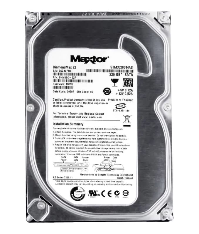 Жесткий Диск Maxtor 9HM16C 320Gb 7200 SATA 3,5" HDD