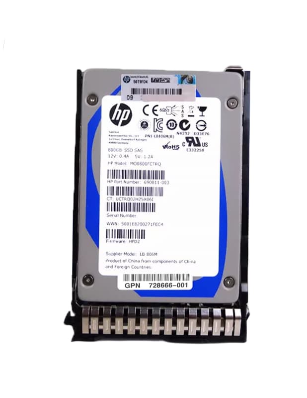 Жесткий диск HP 728666-001 800Gb  SAS 2,5" SSD