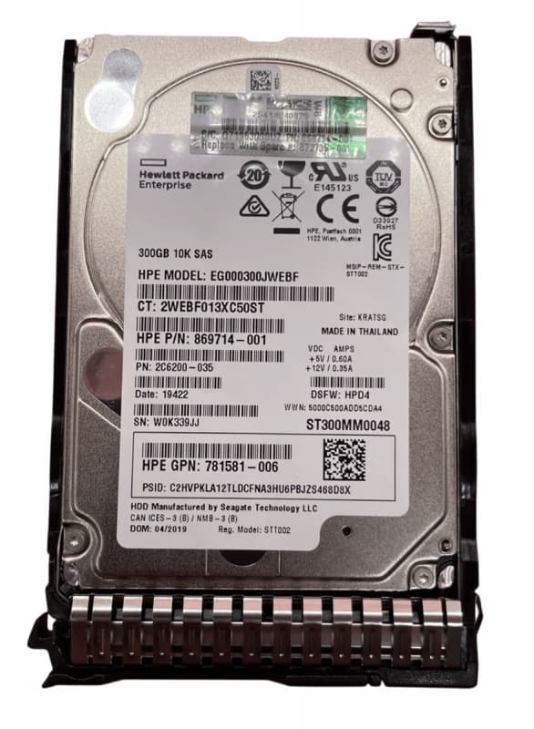 Жесткий диск HP EG000300JWEBF 300Gb 10000 SAS 2,5" HDD