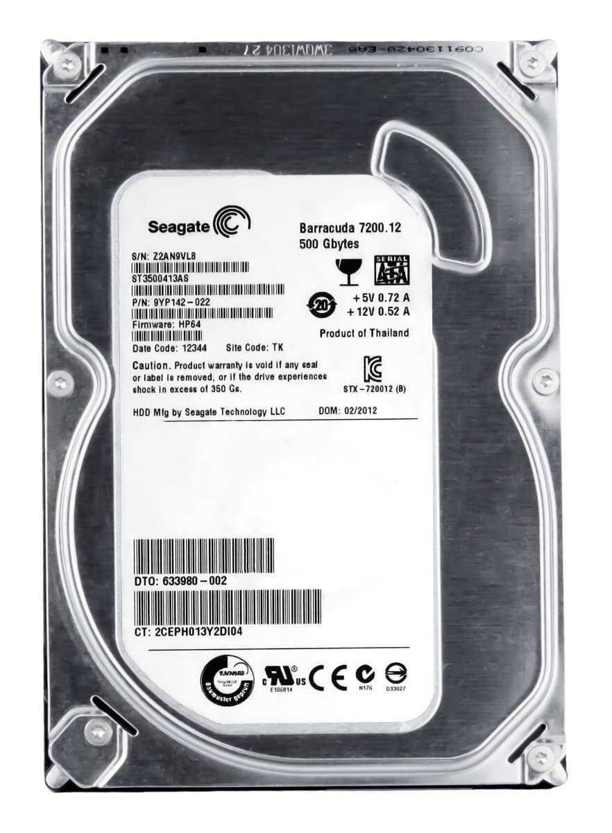 Жесткий диск HP 500Gb 7200 SATAIII 3.5" HDD 9YP142-022