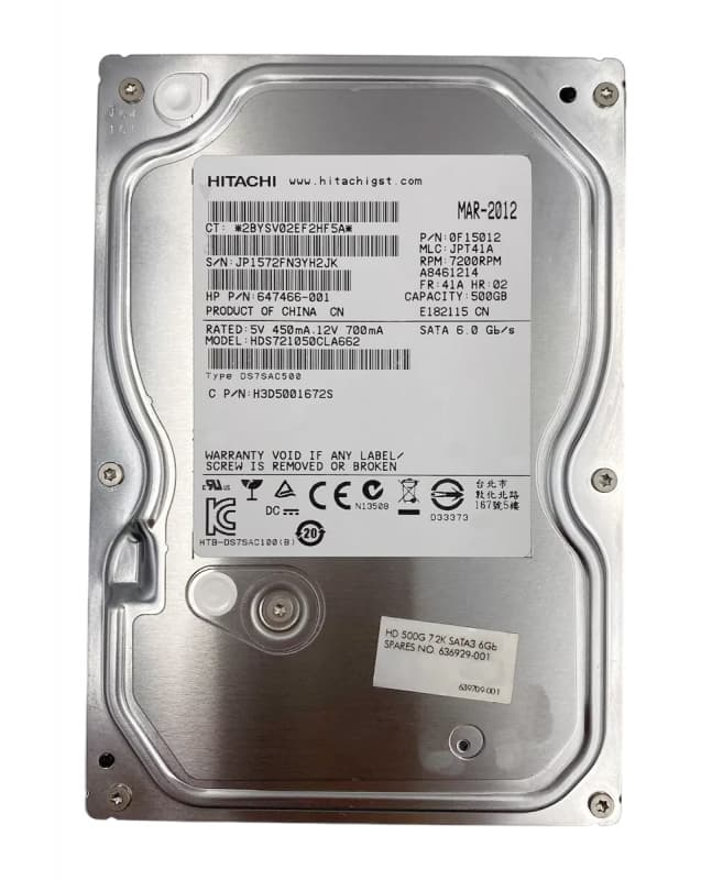 Жесткий диск HP 639709-001 500Gb  SATAIII 3,5" HDD