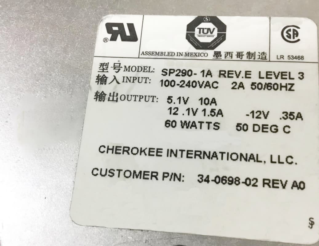 Блок питания CHEROKEE SP290-1A 60W