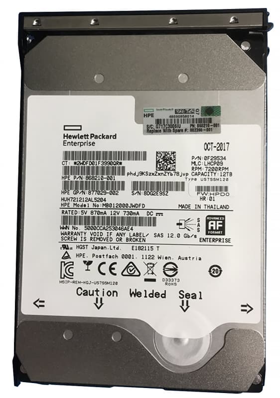 Жесткий Диск HP 881781-B21 12Tb 7200 SAS 3,5" HDD