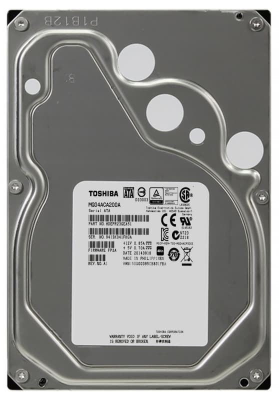 Жесткий диск Toshiba MG04ACA200A 2Tb 7200 SATAIII 3,5" HDD