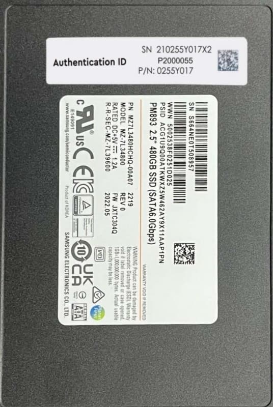 Жесткий диск Huawei 0255Y017 480Gb SATA 3,5" SSD
