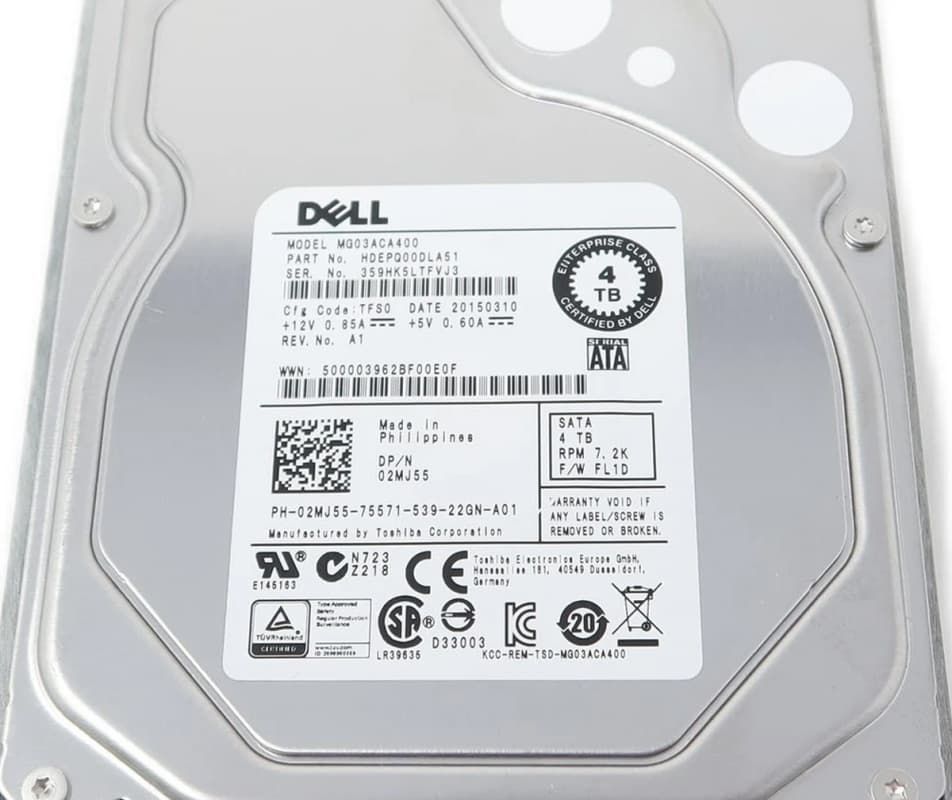 Жесткий диск Dell HDEPQ00DLA51 4Tb 7200 SATAIII 3,5" HDD