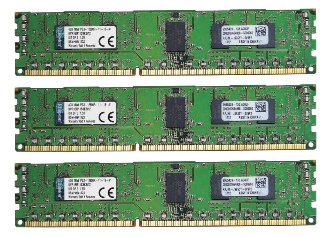 Оперативная память Kingston KVR16R11S8K3/12 DDRIII 12Gb