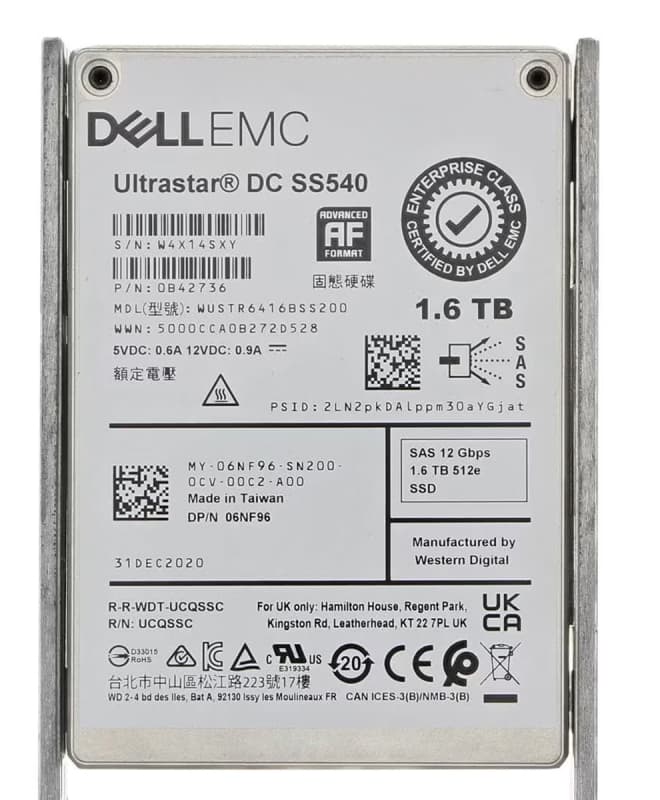 Жесткий диск Dell 06NF96 1.6TB SAS 2,5" SSD