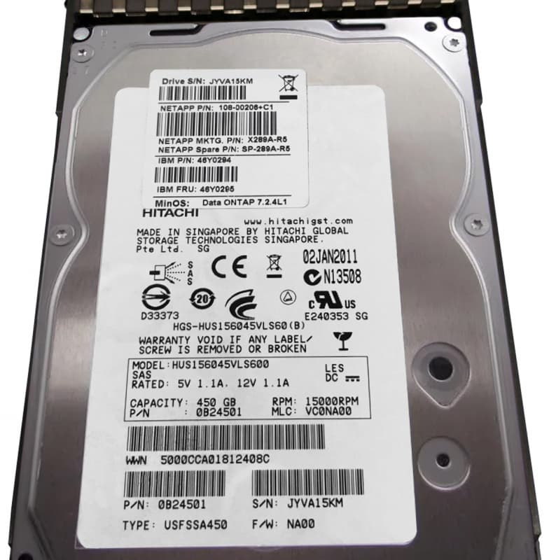 Жесткий диск Network Appliance 46Y0294 450Gb  SAS 3,5" HDD