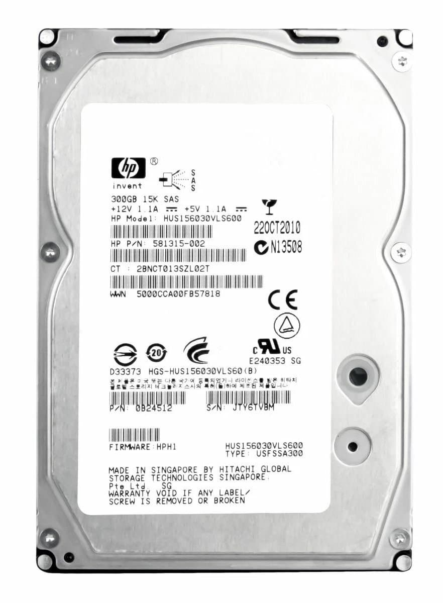 Жесткий диск HP 300Gb 15000 SAS 3.5" HDD 0B24512