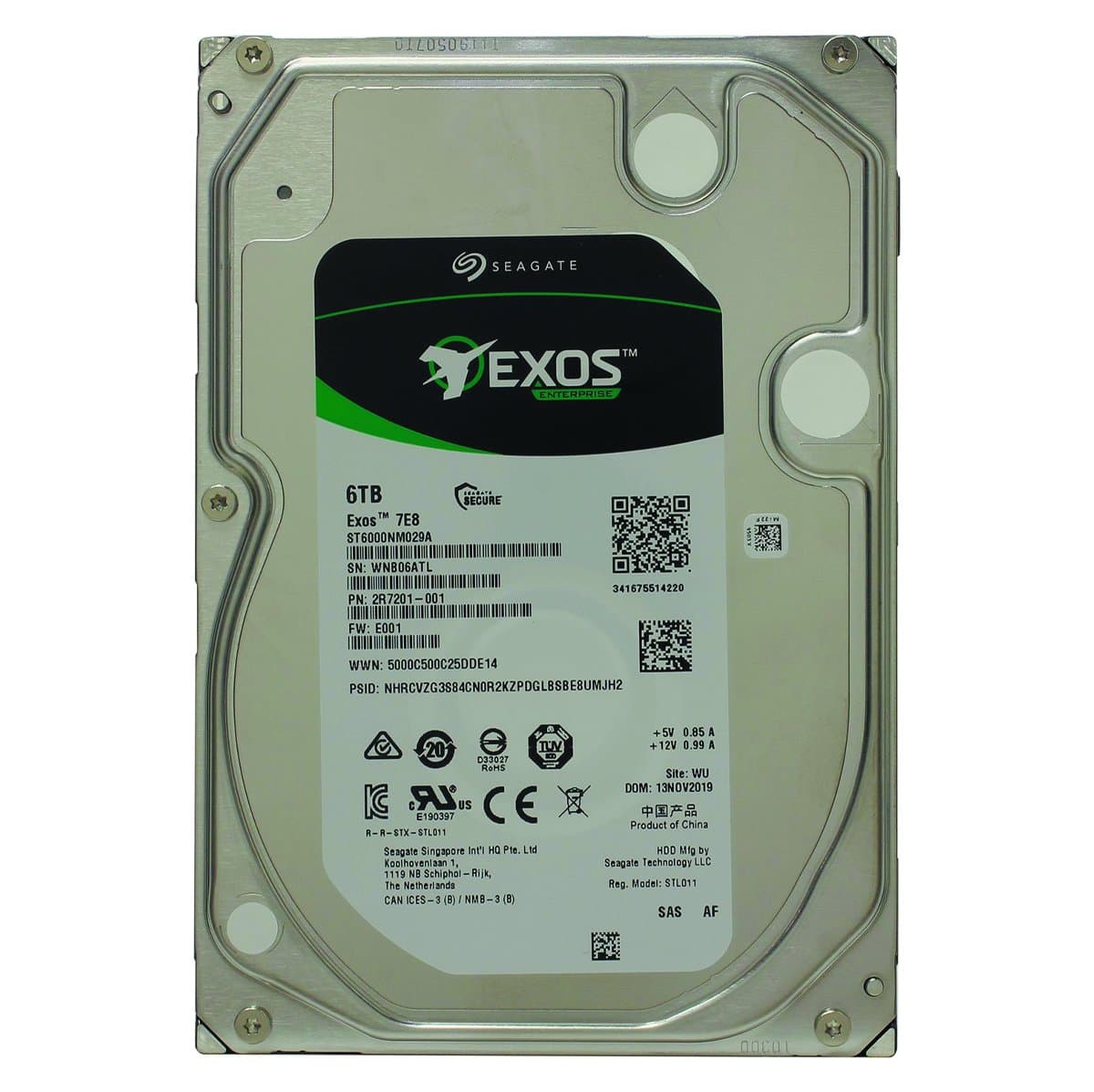 Жесткий диск Seagate 6TB 7200 SAS 3.5" HDD 2R7201