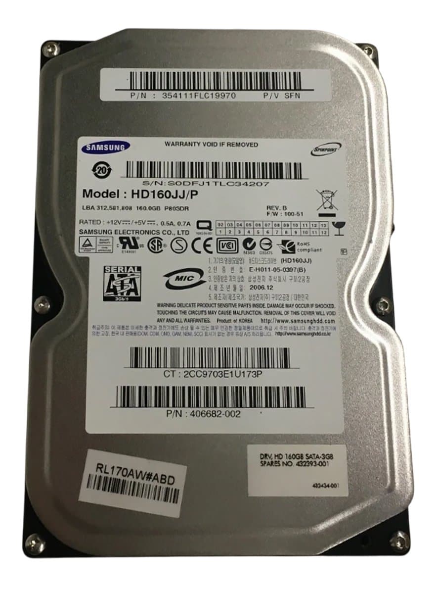 Жесткий диск HP 160Gb 7200 SATAII 3.5" HDD